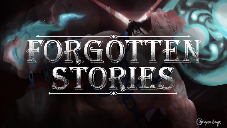 Official Forgotten Stories title artwork with characters and magical effects